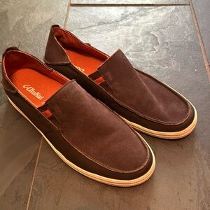 Olukai Pahono Leather Slip-On Brown Comfort Casual Shoes Mens 11